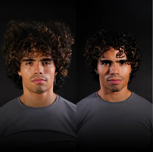 BASED Curl Gel - side angle for men UK