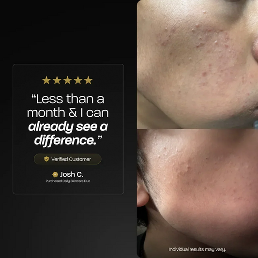BASED Daily Skincare Duo - side angle for men UK