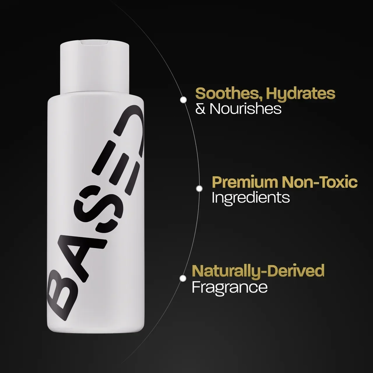 BASED Body Wash - side angle for men UK