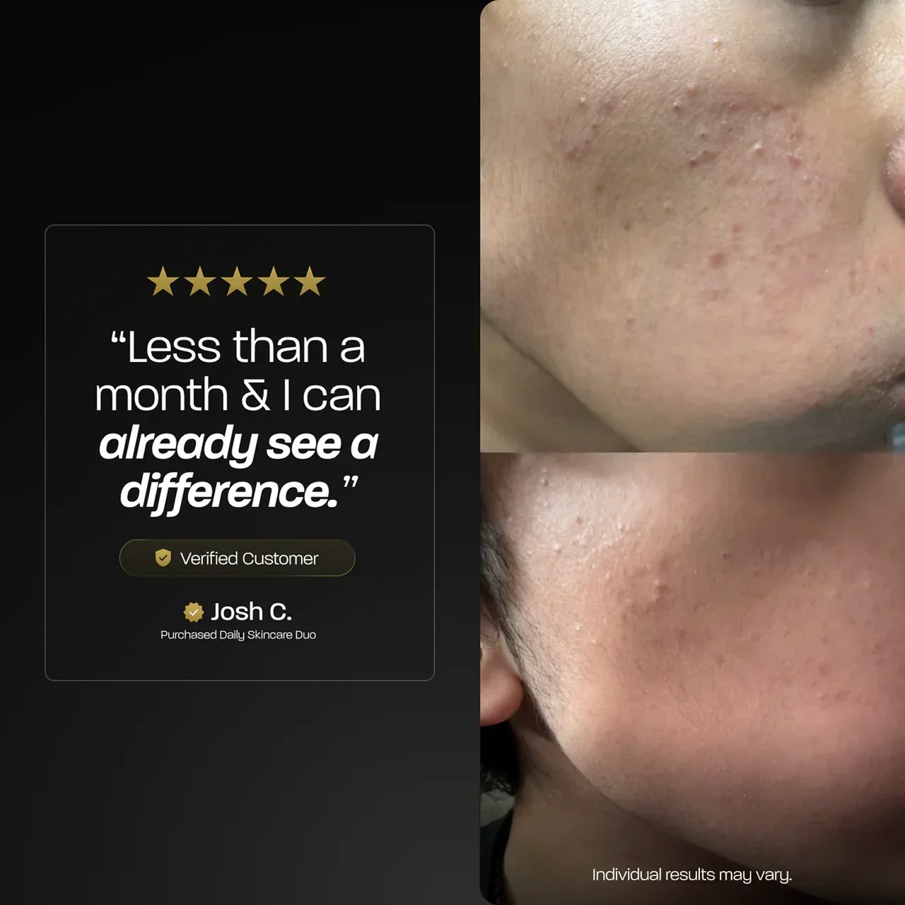 BASED Daily Facial Cleanser - side angle for men UK