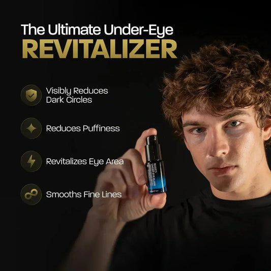 BASED Under Eye Elixir - side angle for men UK